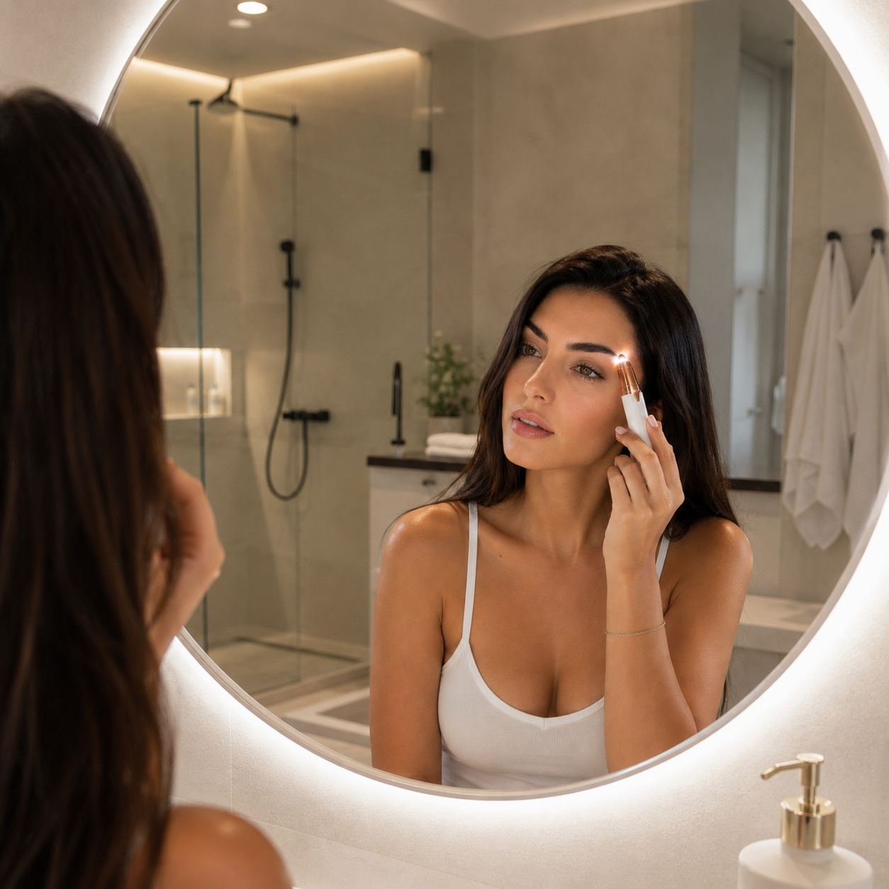 Depiladora facial de precisión indolora RECARGABLE